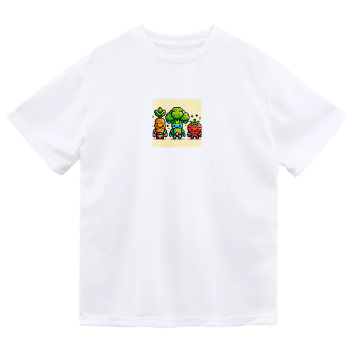 ドットヒーローになる野菜達A Dry T-Shirt