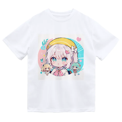 帽子を被る女の子 Dry T-Shirt