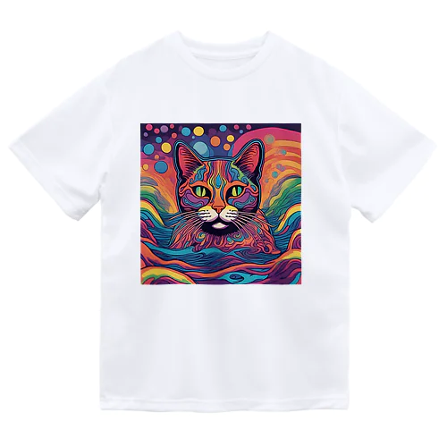 猫　情熱 ドライTシャツ