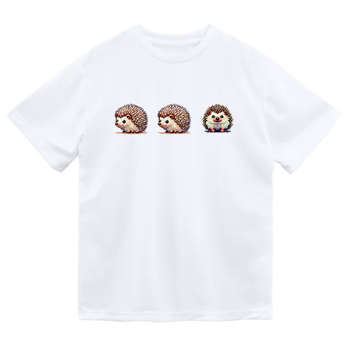 ドット絵のハリネズミver.5 ドライTシャツ