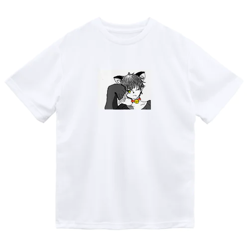 猫メン ドライTシャツ