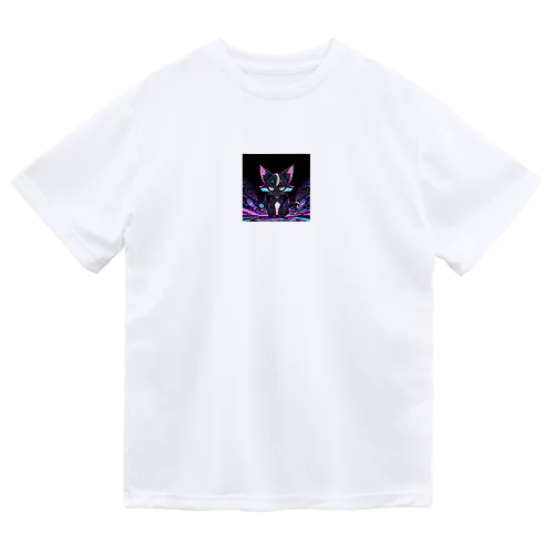 サイケデリックネコ ドライTシャツ