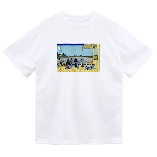 北斎「富嶽三十六景㊱　五百らかん寺さざゐどう」葛飾北斎の浮世絵 ドライTシャツ