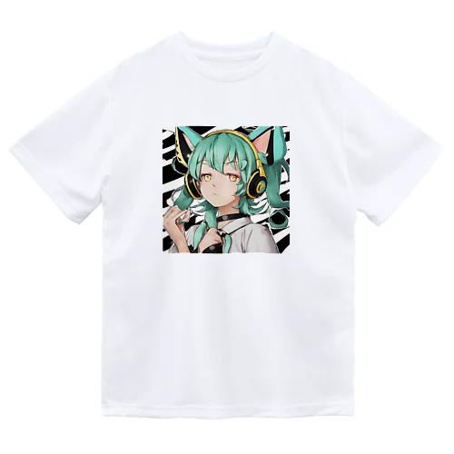 VOCALOID風 猫耳ちゃん ドライTシャツ