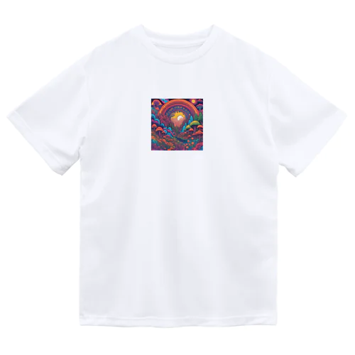 サイケな自然イラストグッズ Dry T-Shirt