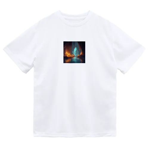 幻想の灯り 洞窟のキャンドルアートFantasia Illumination: Cave Candle Art ドライTシャツ