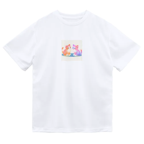 カラフル子猫ちゃん ドライTシャツ