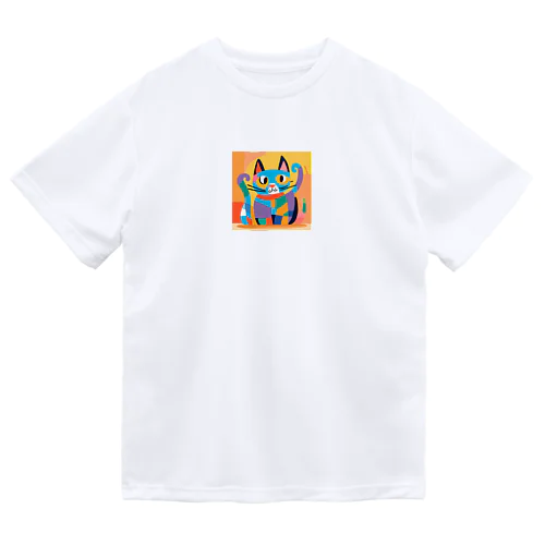 カラフルな猫 Dry T-Shirt