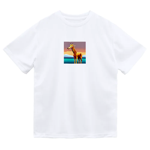 ドット絵キリン Dry T-Shirt