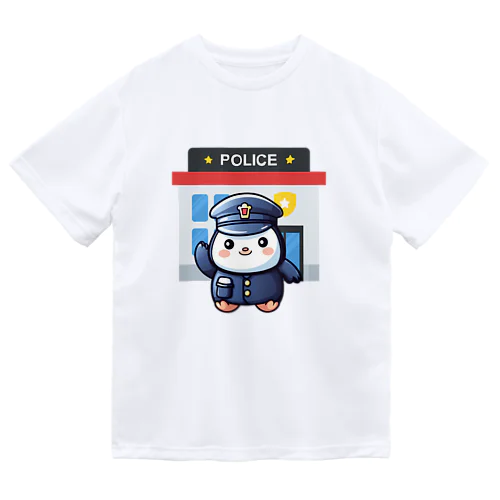 ペンギン警察官 ドライTシャツ