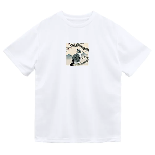 浮世絵猫 ドライTシャツ