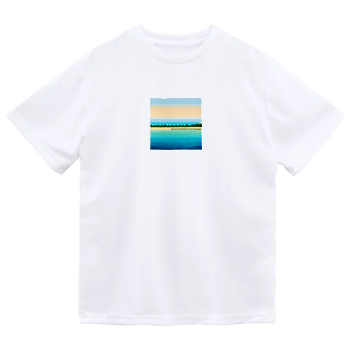 ドット　プーケットの青い海 ドライTシャツ