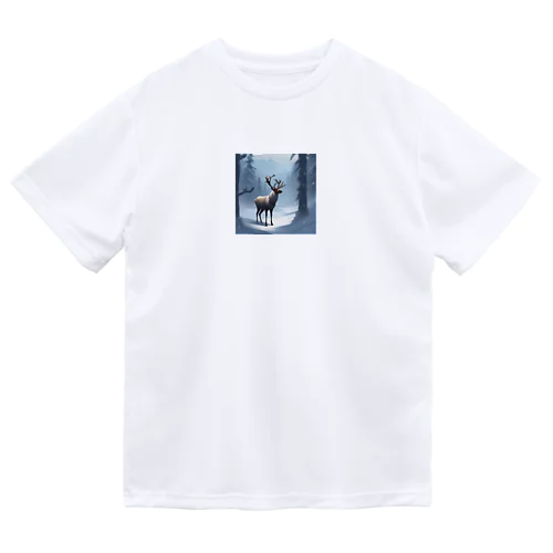 クリスマスのトナカイ Dry T-Shirt