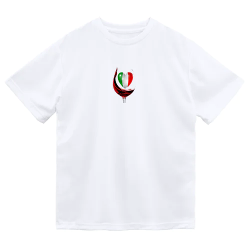 国旗とグラス：イタリア（衣類） Dry T-Shirt