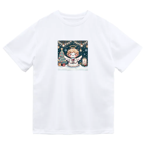 呑(どん)天使のクリスマスデフォルメ ドライTシャツ