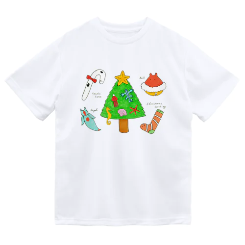 [森図鑑] 海洋生物のクリスマスパーティ ドライTシャツ