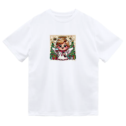 呑(どん)天使inクリスマス　デフォルメ ドライTシャツ