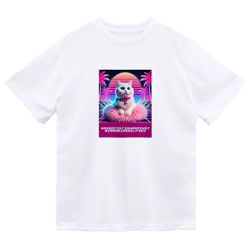 Synthwave_cats ドライTシャツ