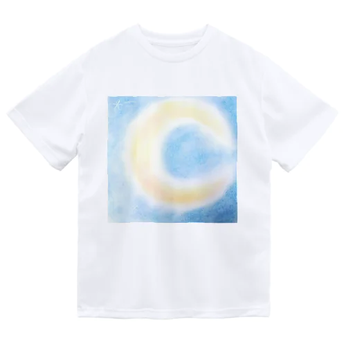 三日月　パステルアート Dry T-Shirt