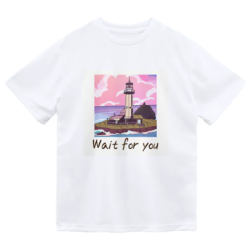 「Wait for you」文字コンテンツ ドライTシャツ