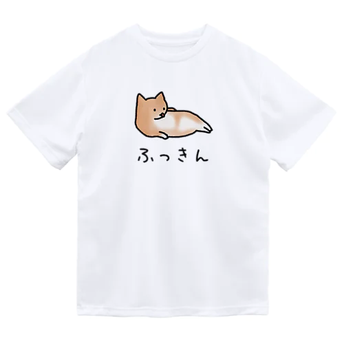 [筋トレ猫シリーズ]ふっきんねこちゃん[茶白猫] ドライTシャツ