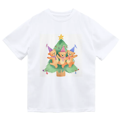 クリスマスベアーズ ドライTシャツ