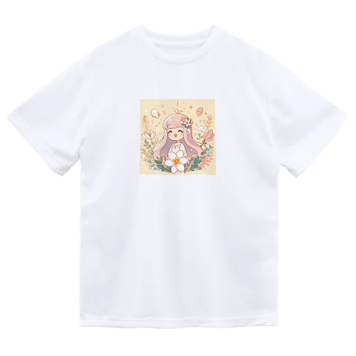 少女とお花🌸 Dry T-Shirt