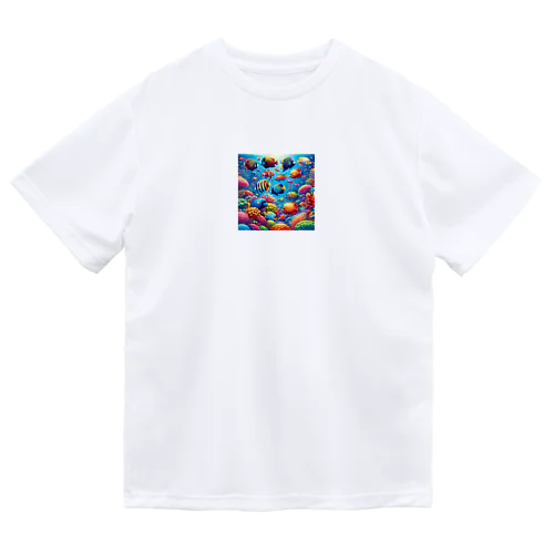熱帯の楽園 - 色鮮やかな魚の世界 Dry T-Shirt