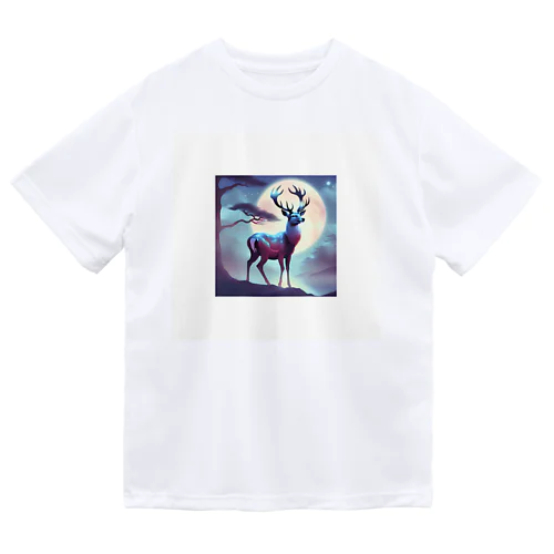 神秘的な鹿 Dry T-Shirt