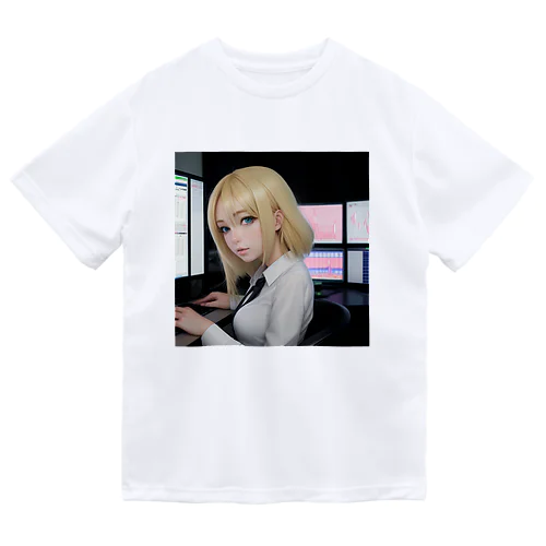 投資家女子 ドライTシャツ