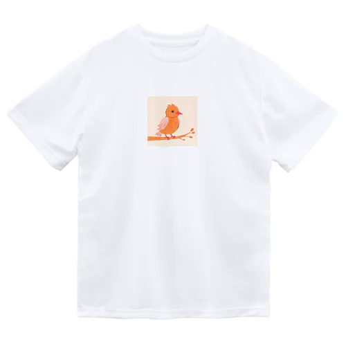 かわいい小鳥のイラストグッズ Dry T-Shirt