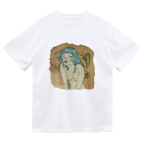 珈琲染めの蝶 Dry T-Shirt