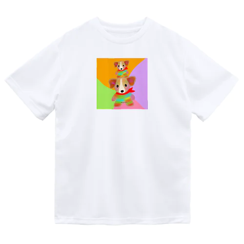 かわいいスーパーヒーロー犬 Dry T-Shirt