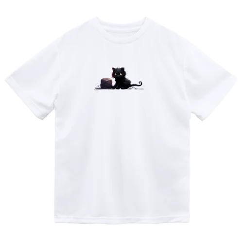 黒猫ちも ドライTシャツ