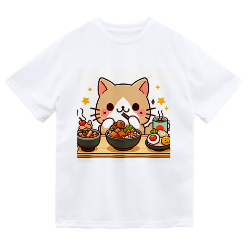 ☆食いしん坊にゃんこ☆ ドライTシャツ