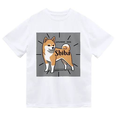 ジャパニーズわんこShiba ドライTシャツ