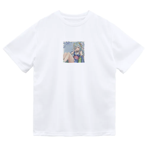 着物の少女 Dry T-Shirt