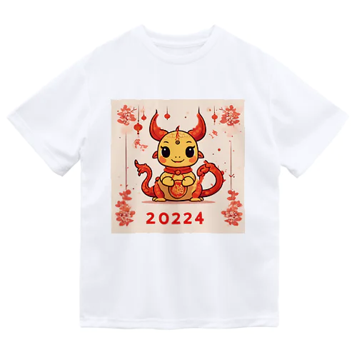 春節の幸運をもたらすドラゴン ドライTシャツ