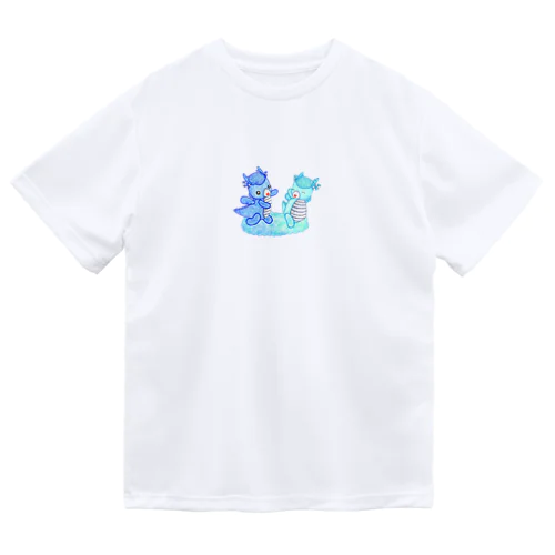 キャンディードラゴン　青 ドライTシャツ