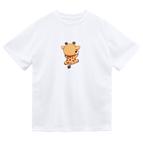 首を使わないキリン Dry T-Shirt