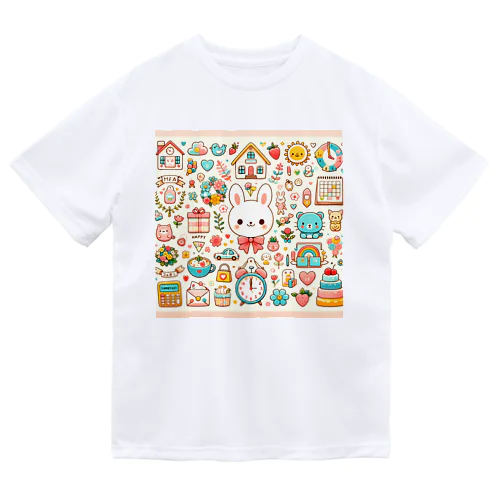 カラフルポップガーデン ドライTシャツ