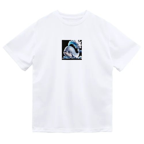 潮ふきクジラのモン太 Dry T-Shirt