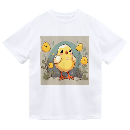 春の歌: ひよこの仲間たち ドライTシャツ