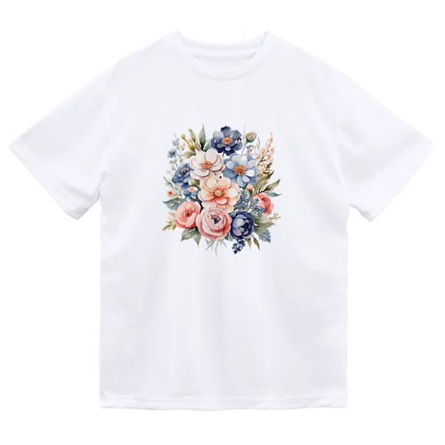 パステルカラーの花束 Dry T-Shirt