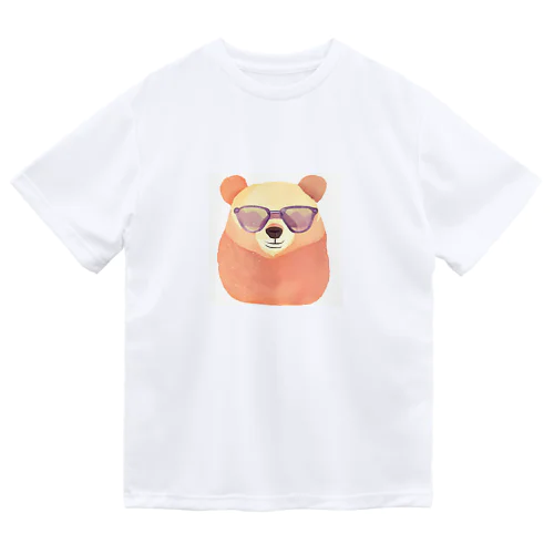 メガネっクマ① ドライTシャツ