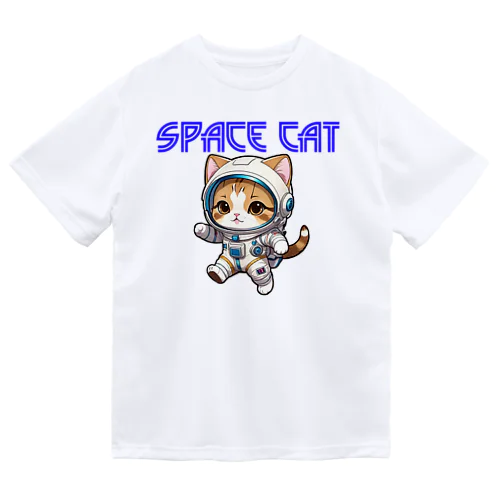 ネコと宇宙001 ドライTシャツ
