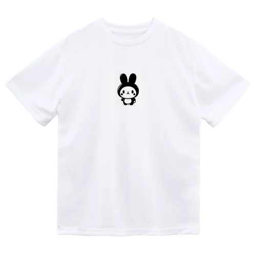 白黒うさちゃん ドライTシャツ