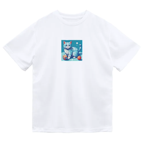 狩猫ブルー Dry T-Shirt