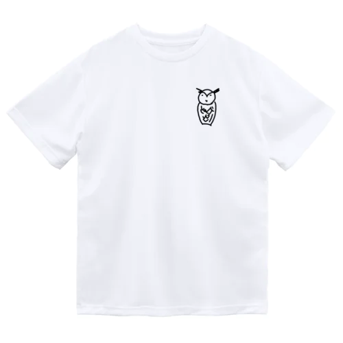 フクロウ Dry T-Shirt