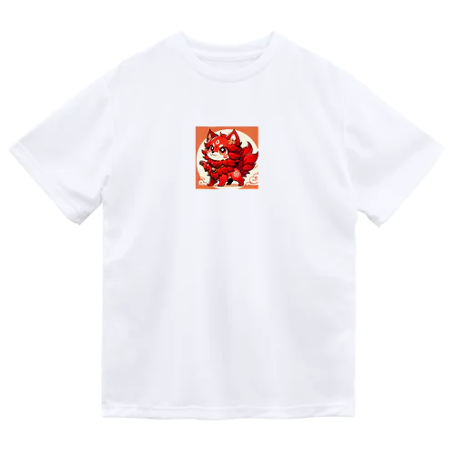 かわいいシーサーのアニメ風イラストグッズ Dry T-Shirt
